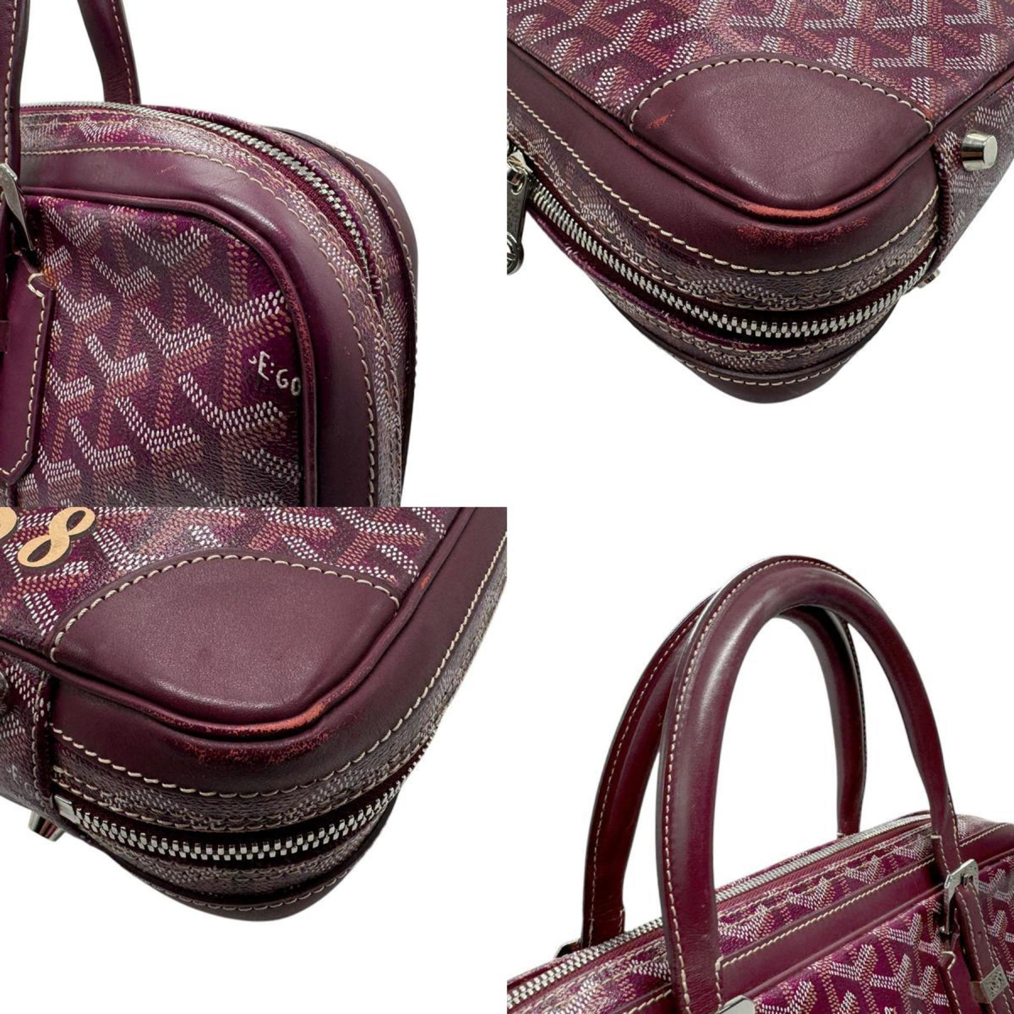 GOYARD Handbag Bag Ambassade PM Coated Canvas Purple Men's z2642