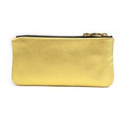 LOEWE Key Case Anagram Leather Metal Gold Women's e59441a