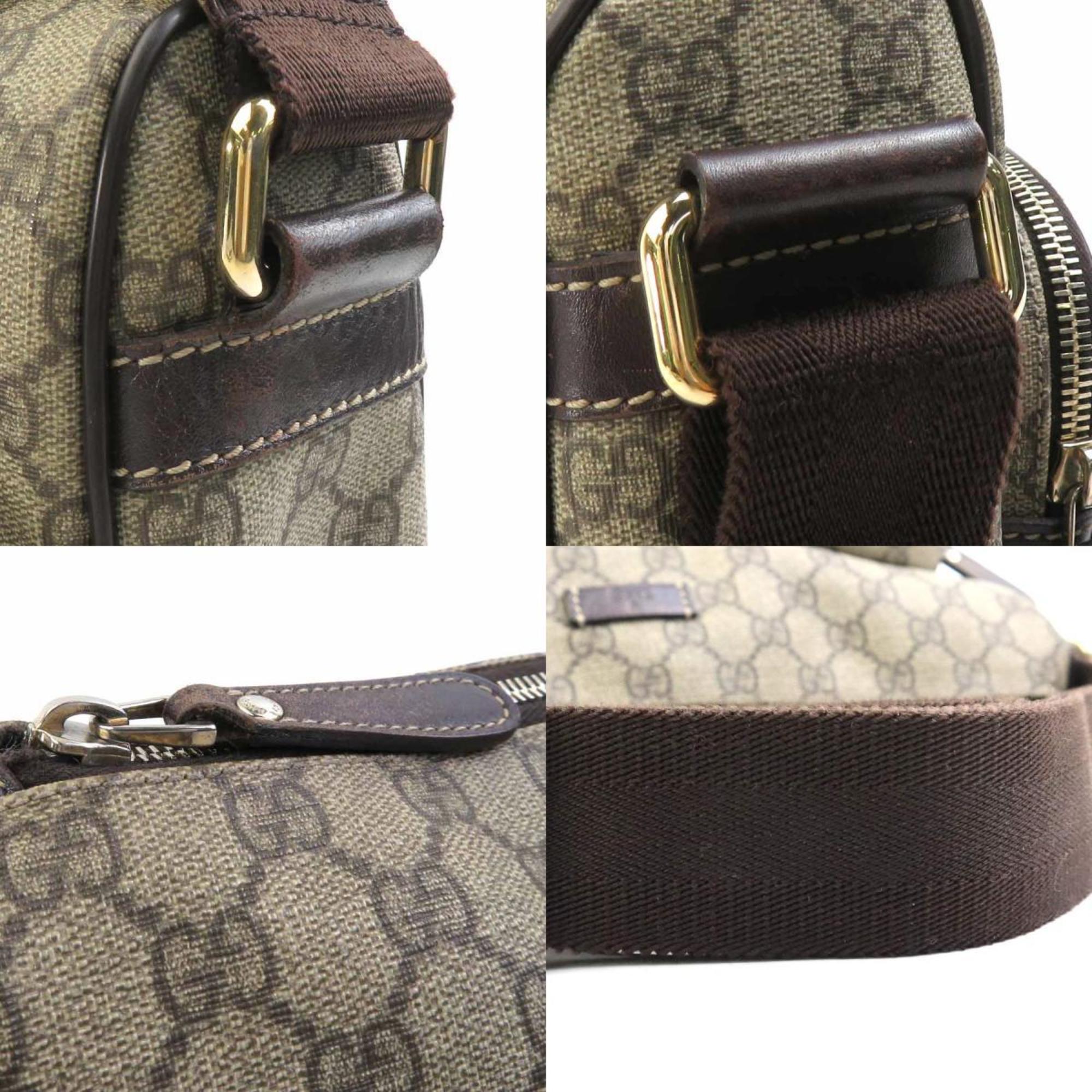 GUCCI Shoulder Bag GG Supreme Canvas Brown Men's Women's 246881 e59416k