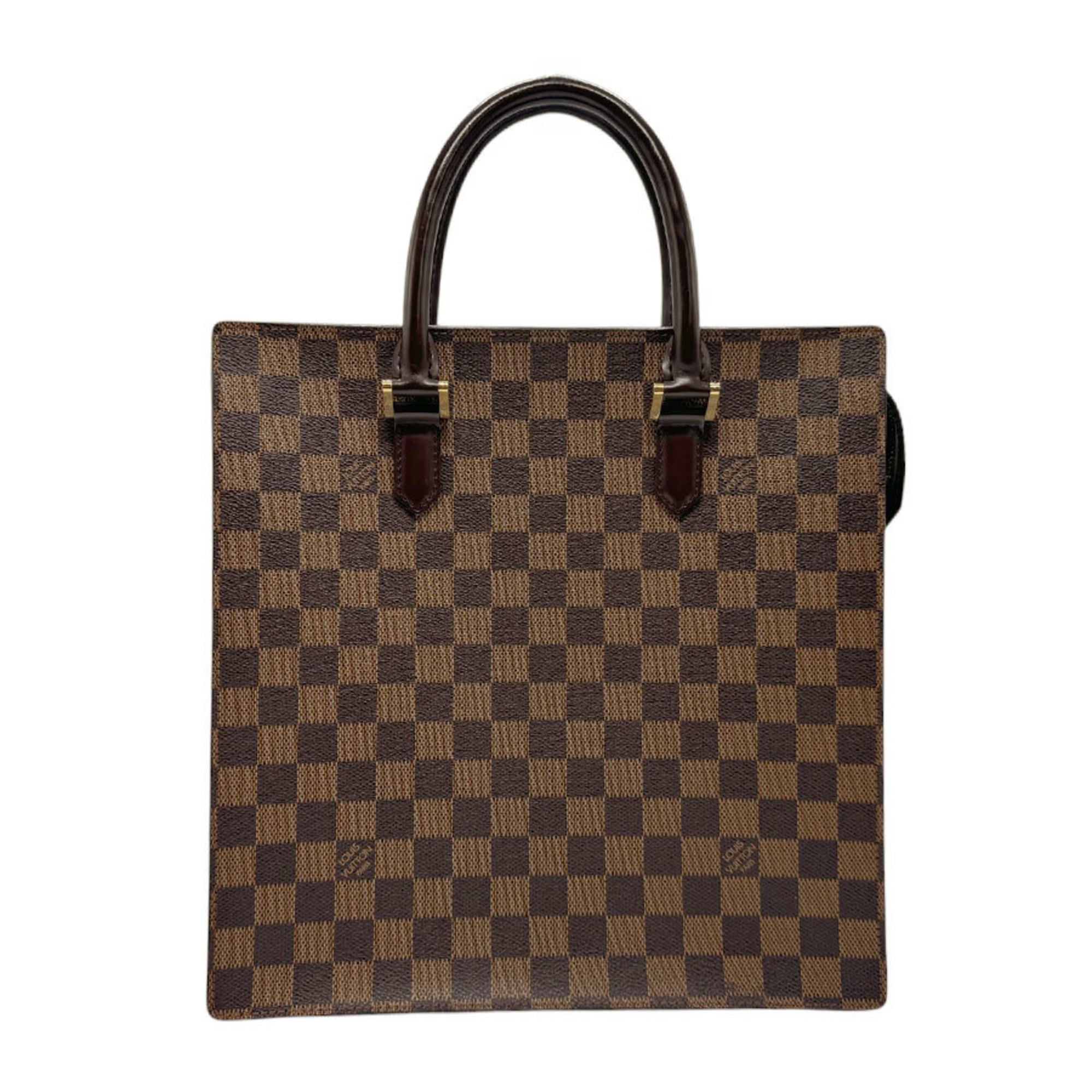 Louis Vuitton LOUIS VUITTON Handbag Damier Sac Plat PM Canvas Ebene Men's Women's N41226 n0627