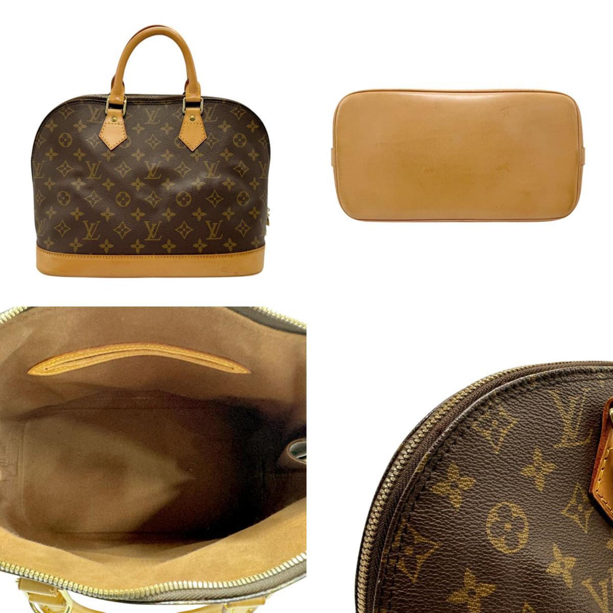 Louis Vuitton LOUIS VUITTON Handbag Shoulder Bag Monogram Alma Canvas Brown Women's n0649