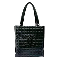 CHANEL Handbag Chocolate Bar Leather Black Women's n0602