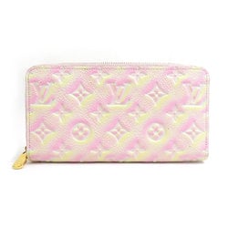 Louis Vuitton LOUIS VUITTON Round Long Wallet Summer Stardust Zippy Monogram Empreinte Pink x Yellow Women's M81299 r10201a