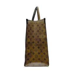 LOUIS VUITTON Handbag Shoulder Bag Monogram Giant Reverse On the Go GM Coated Canvas Brown Gold Women's M45320 n0628