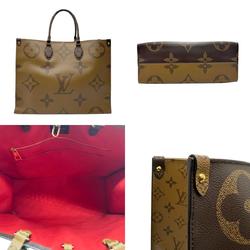 LOUIS VUITTON Handbag Shoulder Bag Monogram Giant Reverse On the Go GM Coated Canvas Brown Gold Women's M45320 n0628