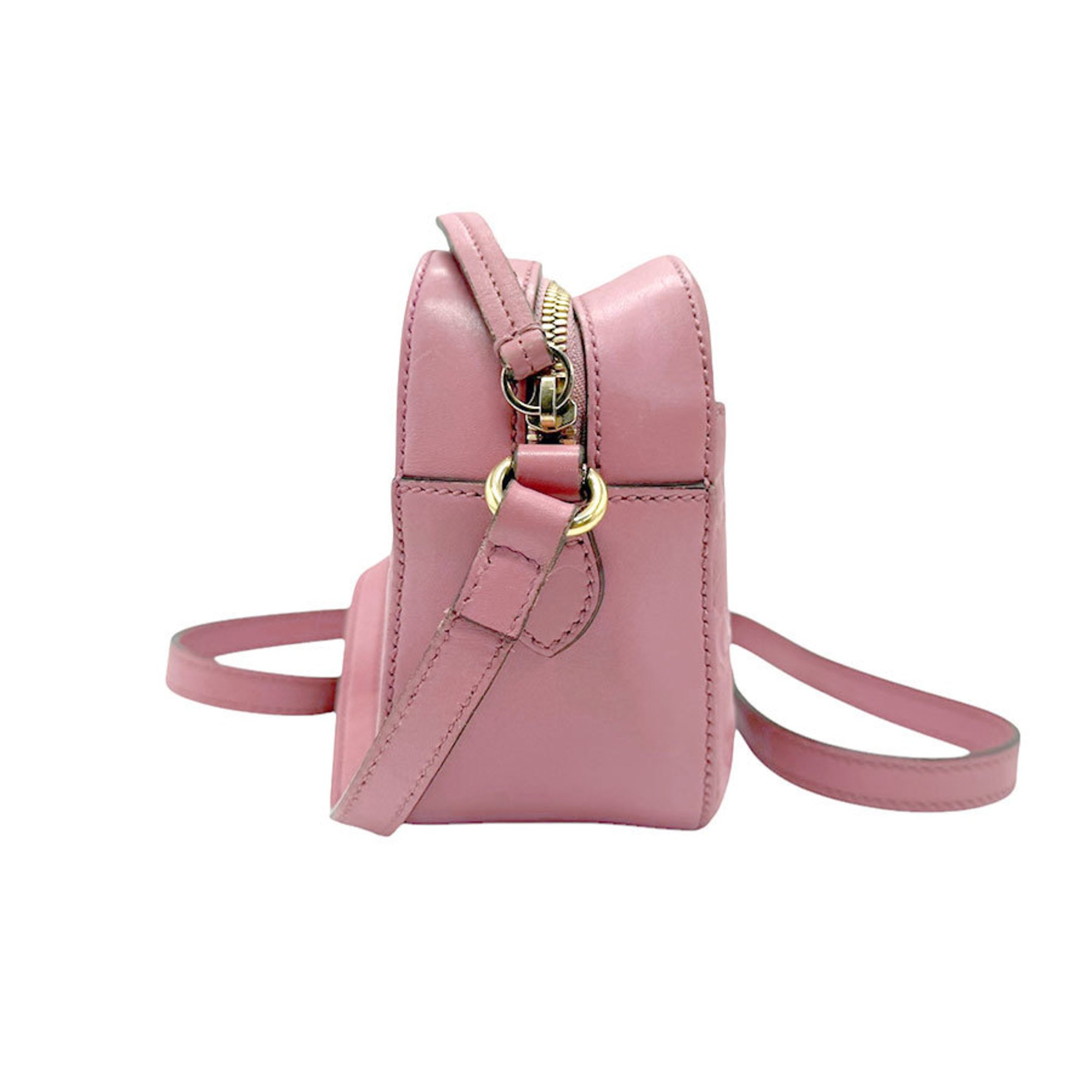 GUCCI Shoulder Bag Leather Pink Women's 453770 n0650