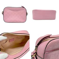 GUCCI Shoulder Bag Leather Pink Women's 453770 n0650