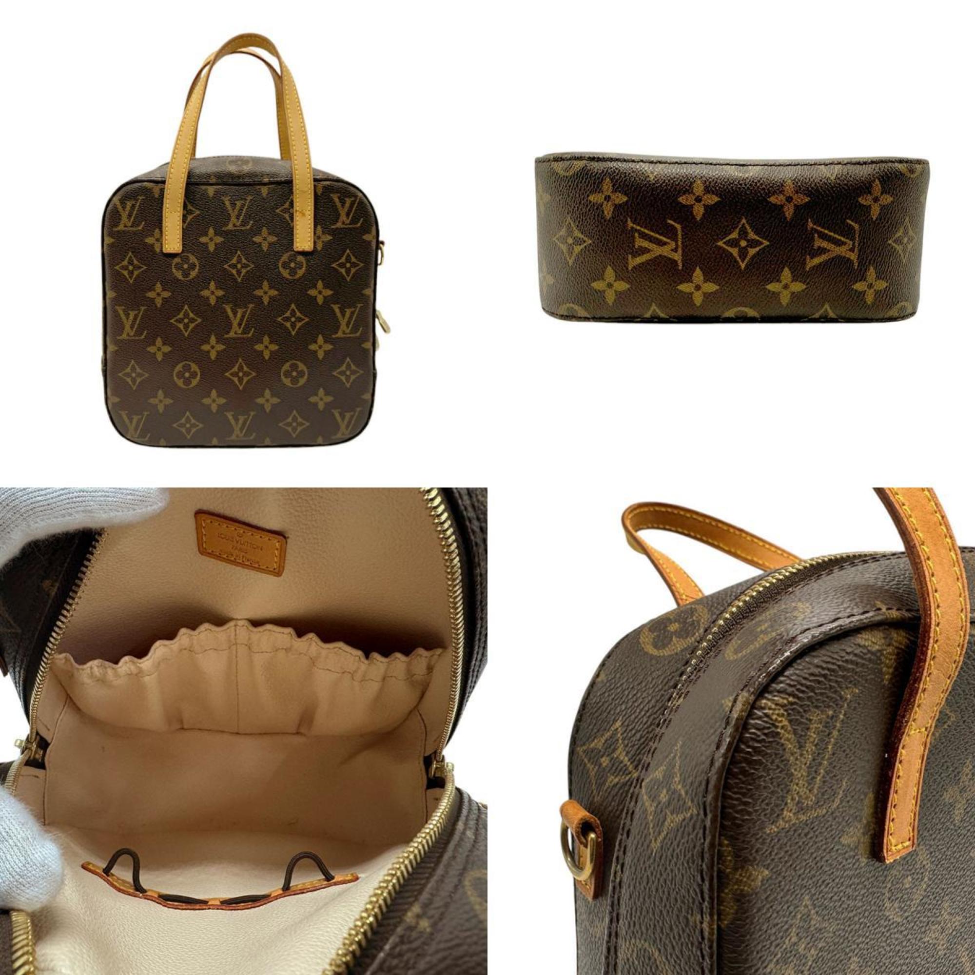 Louis Vuitton LOUIS VUITTON Shoulder Bag Handbag Monogram Spontini Canvas Brown Women's M47500 n0616