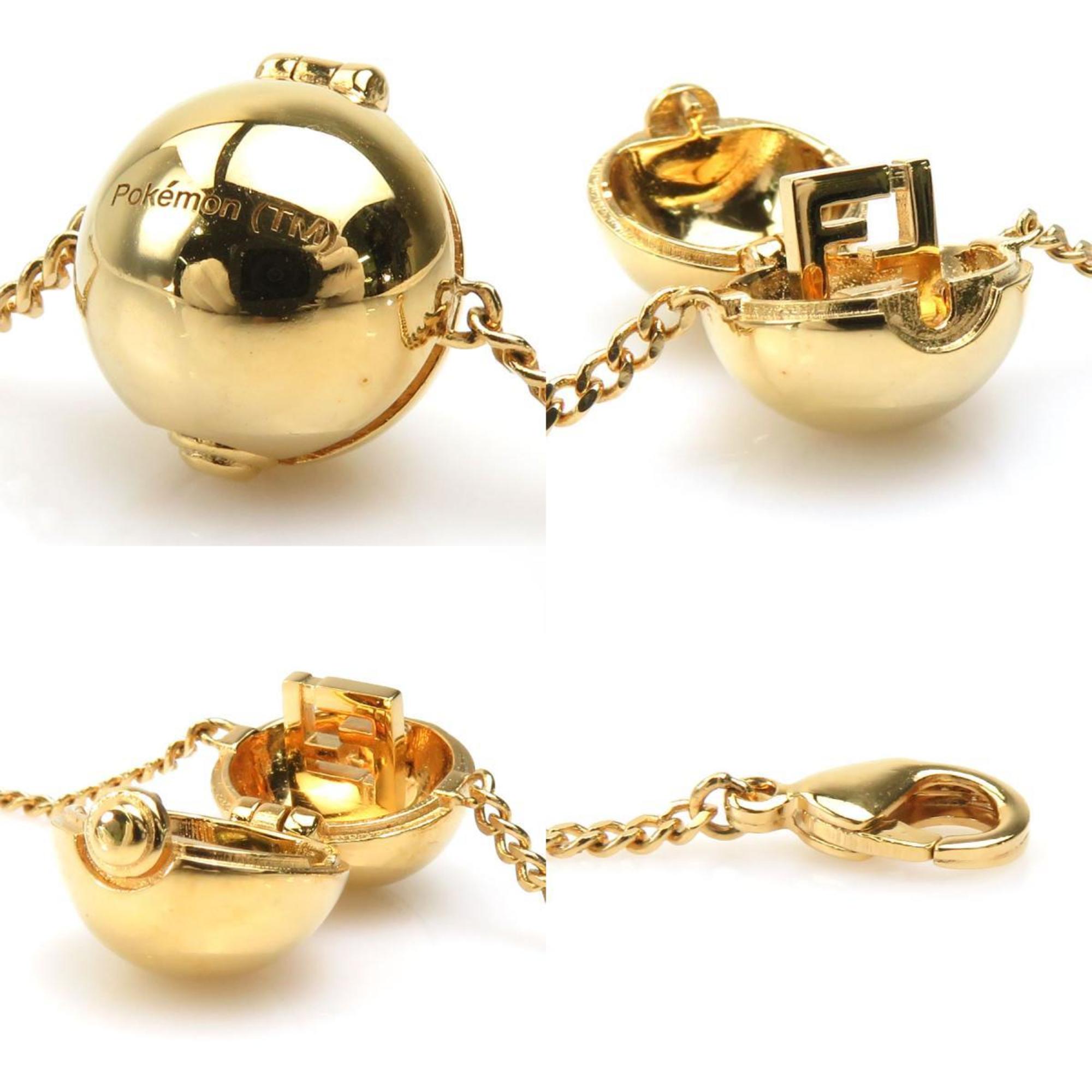 FENDI bracelet Pokemon x Fragment ball metal gold ladies r10213a