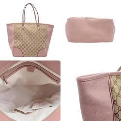 GUCCI Handbag GG Canvas Leather Brown x Pink Women's 323671 n0669