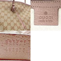 GUCCI Handbag GG Canvas Leather Brown x Pink Women's 323671 n0669