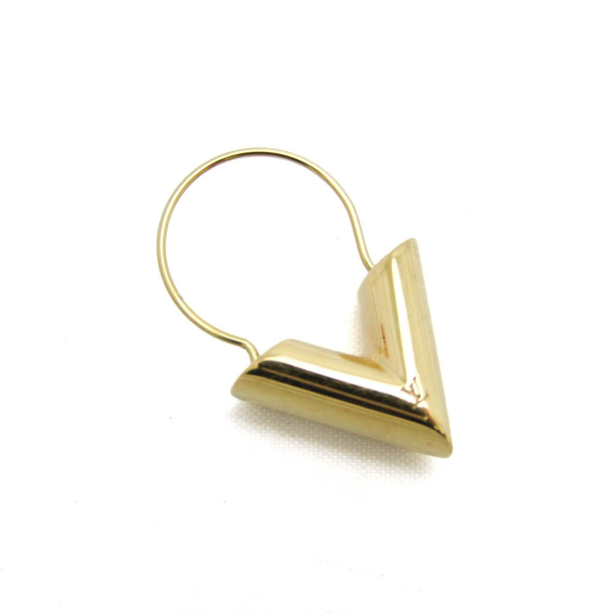 Louis Vuitton Essential V M61088 Gold Plating Single Stud Earring Gold