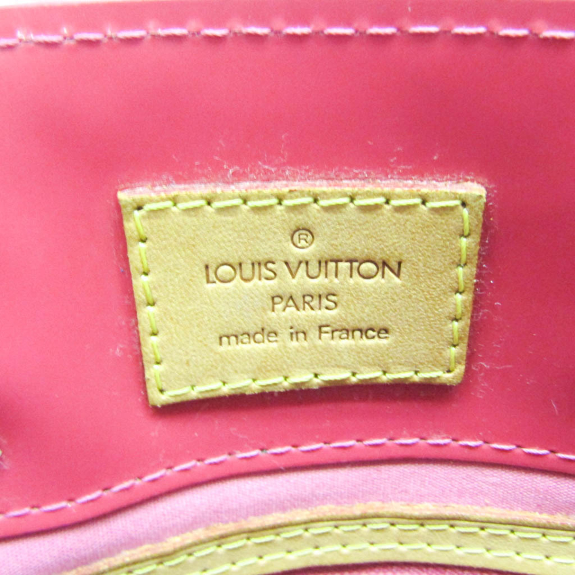 Louis Vuitton Monogram Vernis Reade PM M9132F Women's Handbag Framboise