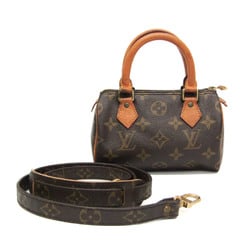 Louis Vuitton Monogram NanoSpeedy Monogram Strap M61252 Women's Handbag,Shoulder Bag Monogram