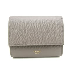 Celine Small Triford Wallet 10B573 Women's  Calfskin Wallet (tri-fold) Grayish