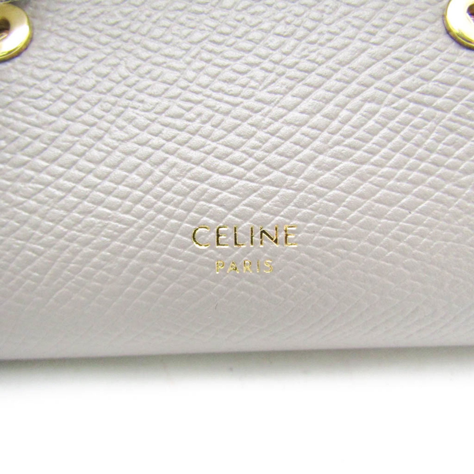 Celine Small Triford Wallet 10B573 Women's  Calfskin Wallet (tri-fold) Grayish