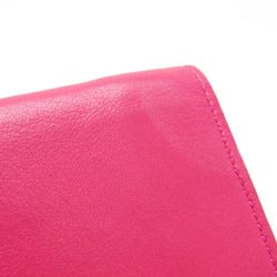 Balenciaga Paper Mini 391446 Women's Leather Wallet (tri-fold) Pink