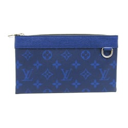 Louis Vuitton Taiga Pochette Discovery PM M30278 Men's Clutch Bag Cobalt