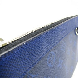 Louis Vuitton Taiga Pochette Discovery PM M30278 Men's Clutch Bag Cobalt