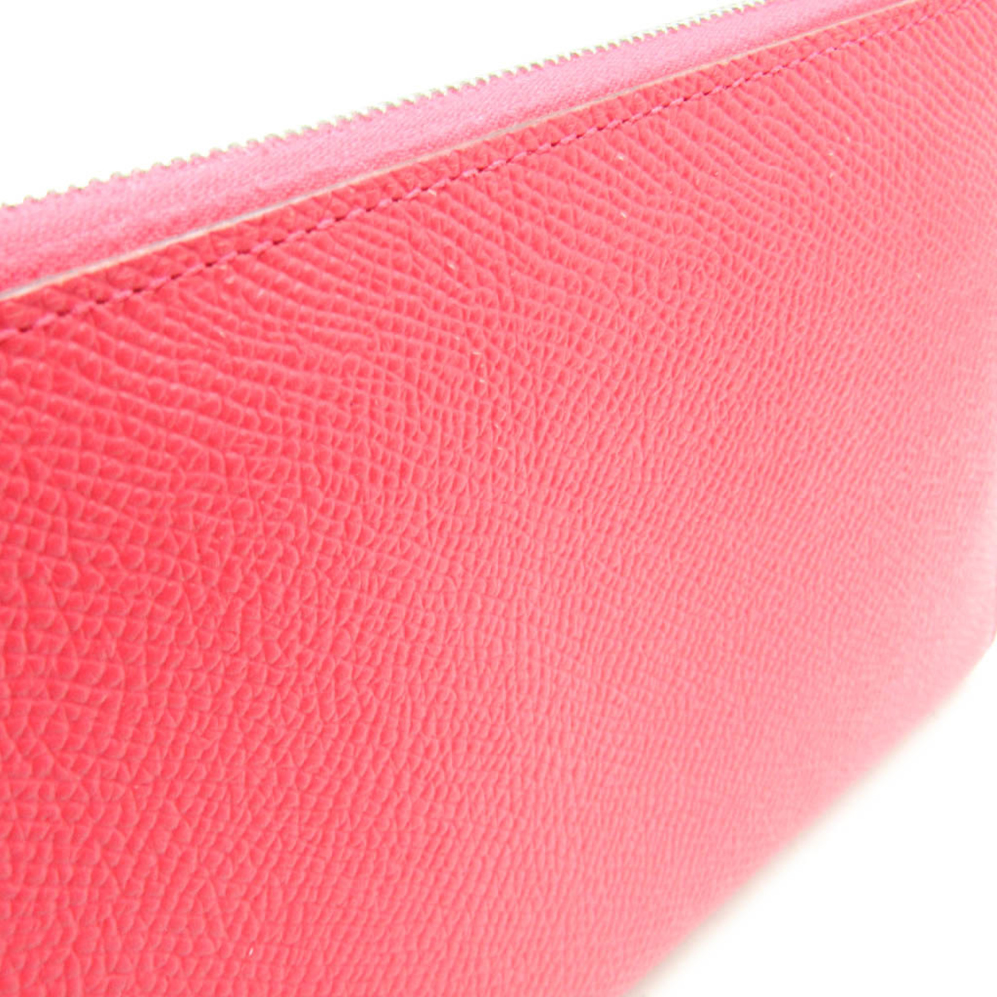 Hermes Asap Long Women's Epsom Leather Long Wallet (bi-fold) Pink