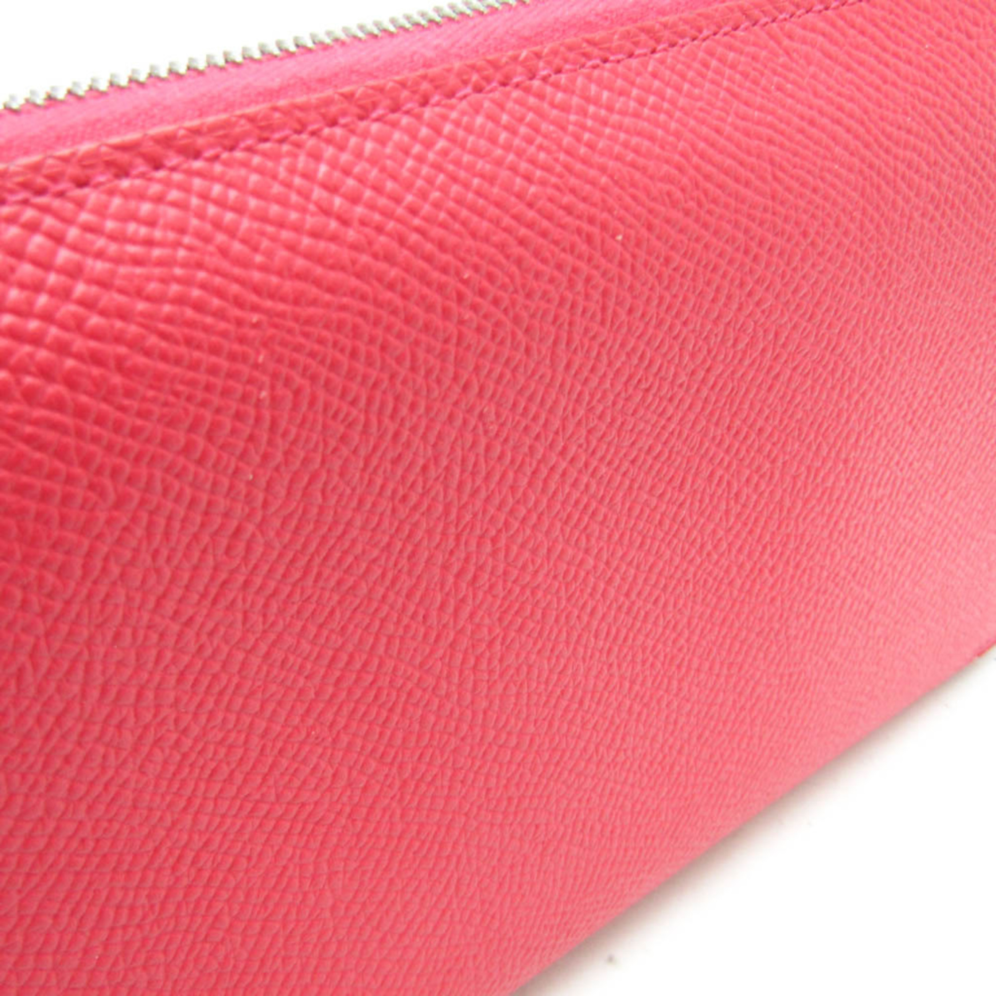 Hermes Asap Long Women's Epsom Leather Long Wallet (bi-fold) Pink