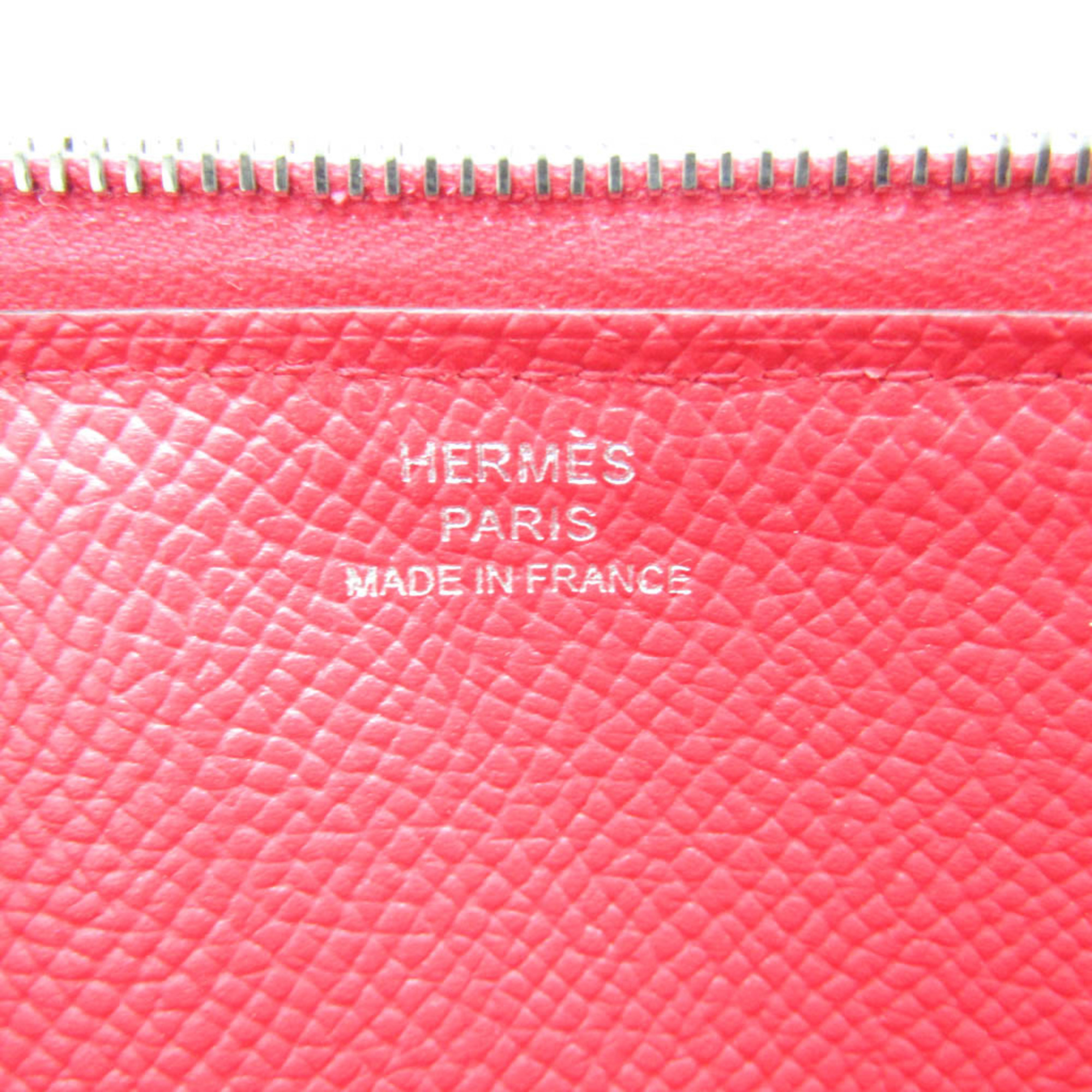 Hermes Asap Long Women's Epsom Leather Long Wallet (bi-fold) Pink