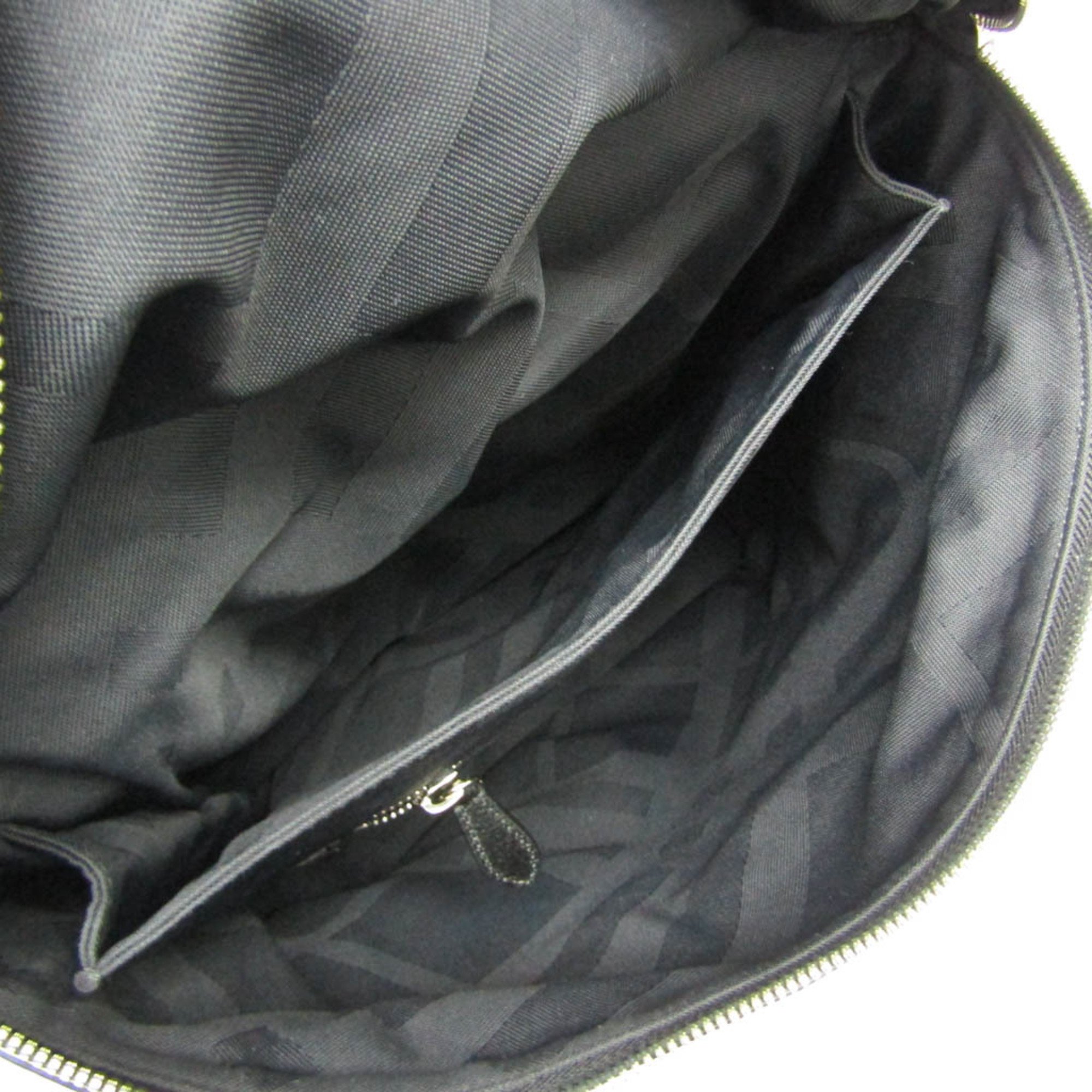 Burberry Logo 4064913 Men,Women Nylon,Leather Backpack Black