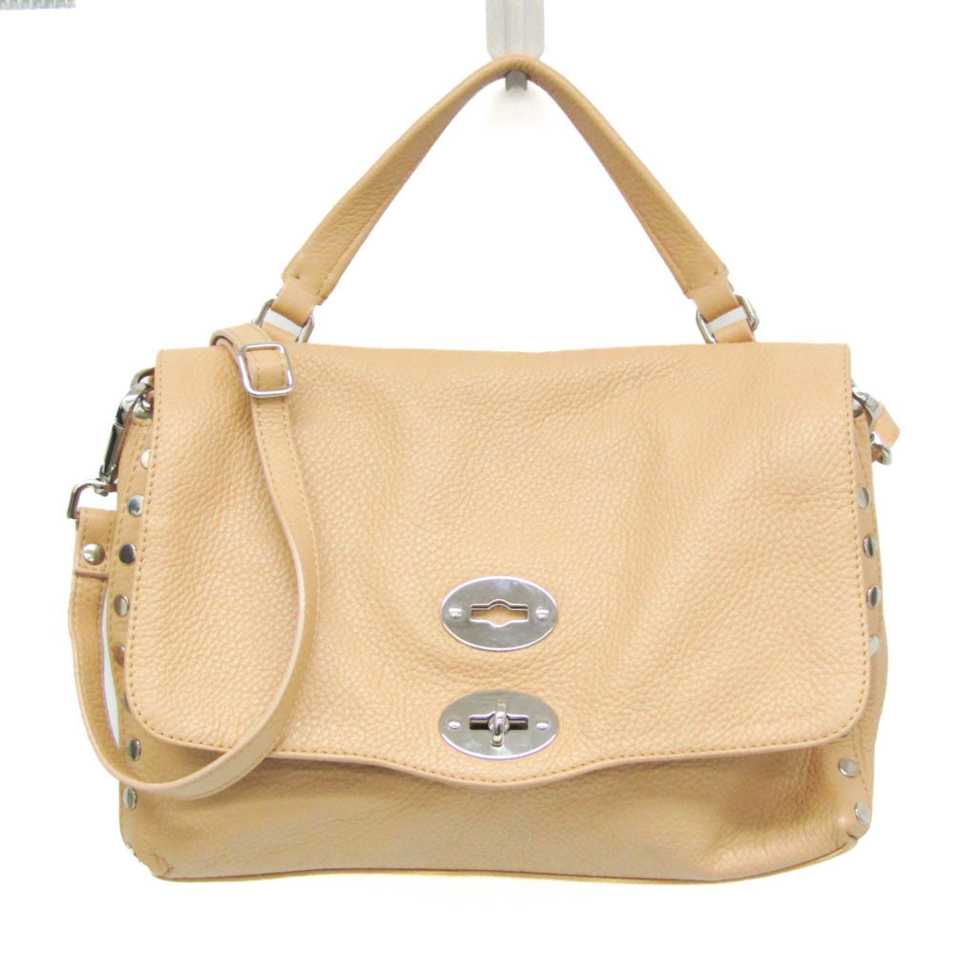 Zanellato POSTINA S Women's Leather Handbag,Shoulder Bag Beige