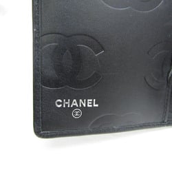 Chanel Cambon A26717 Women's  Calfskin Long Wallet (bi-fold) Black