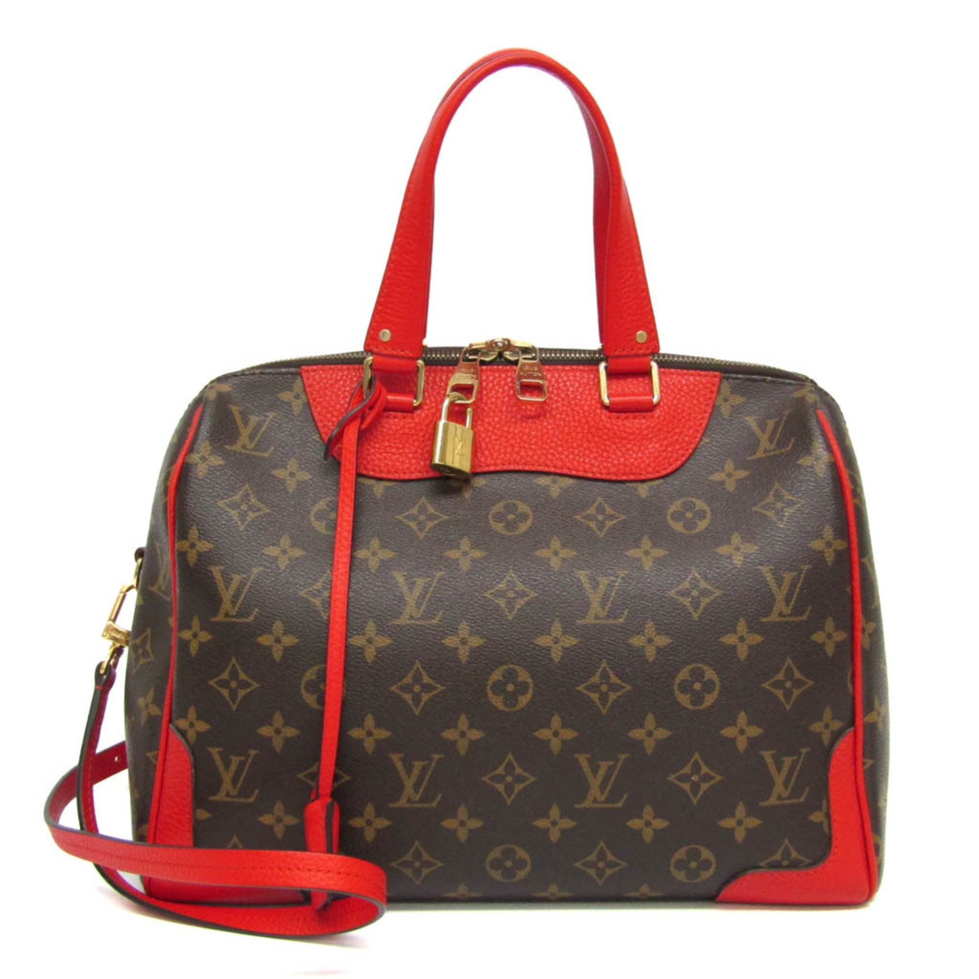 Louis Vuitton Monogram Retiro M50057 Women's Handbag,Shoulder Bag Coquelicots