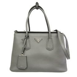 Prada BN2823 Women's Saffiano Cuir Handbag,Shoulder Bag Gray