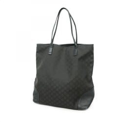 Gucci Tote Bag GG Nylon 263345 Black Women's