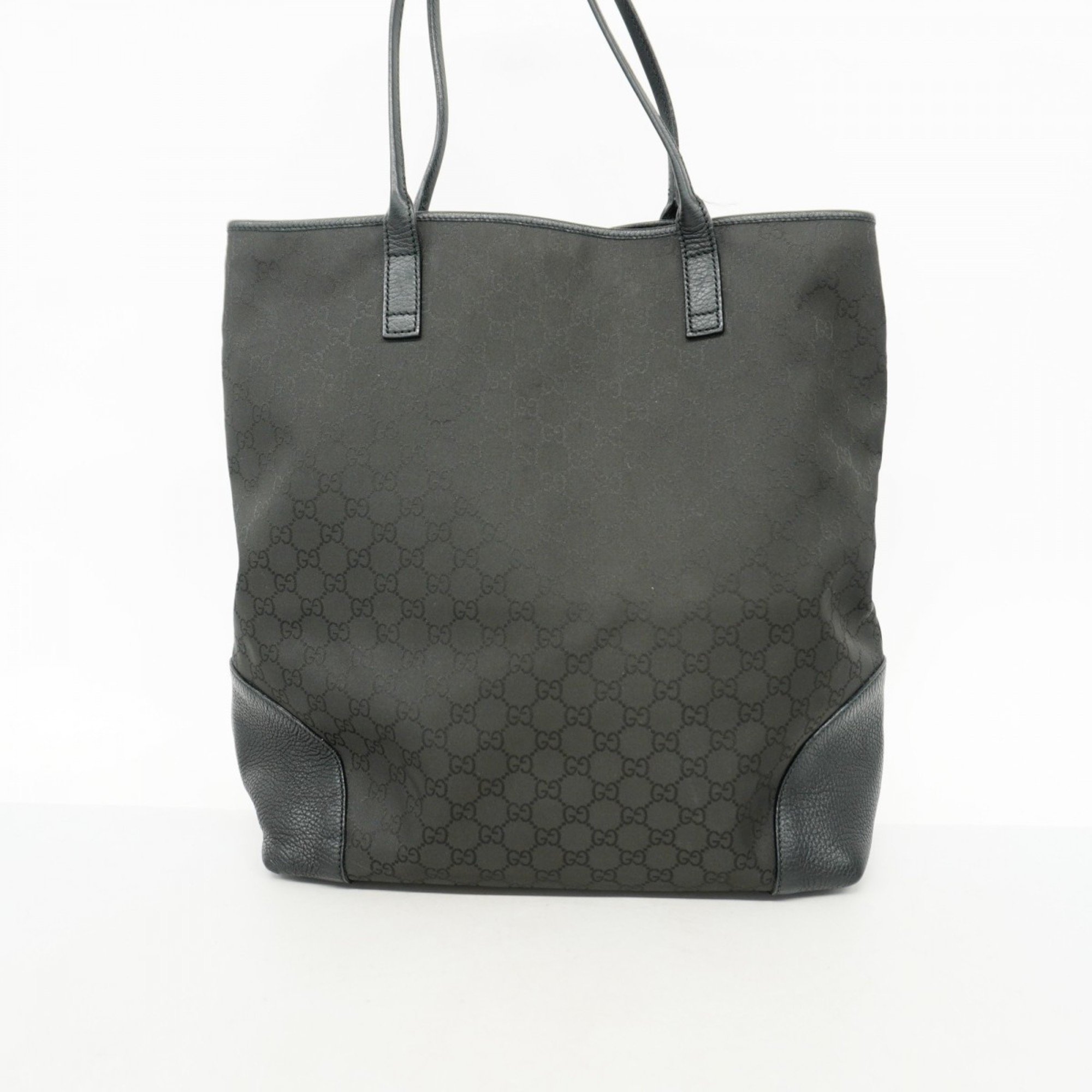 Gucci Tote Bag GG Nylon 263345 Black Women's