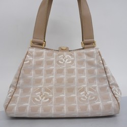 Chanel Tote Bag New Travel Nylon Beige Champagne Ladies