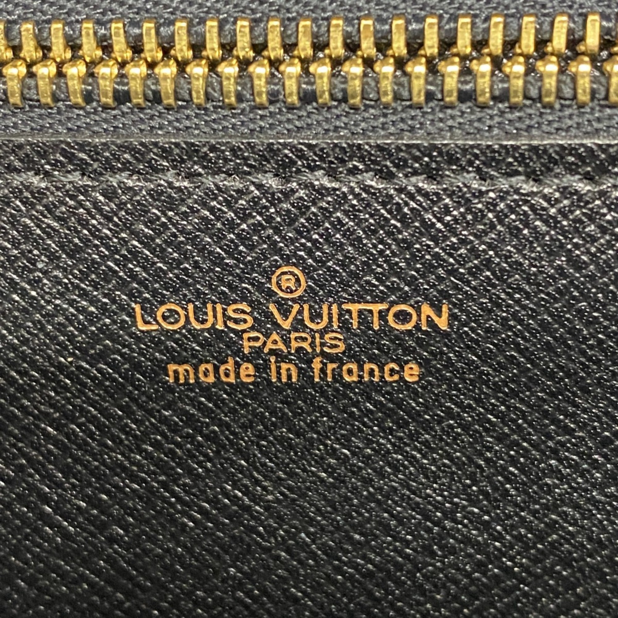 Louis Vuitton Clutch Bag Epi Art Deco M52632 Noir Ladies