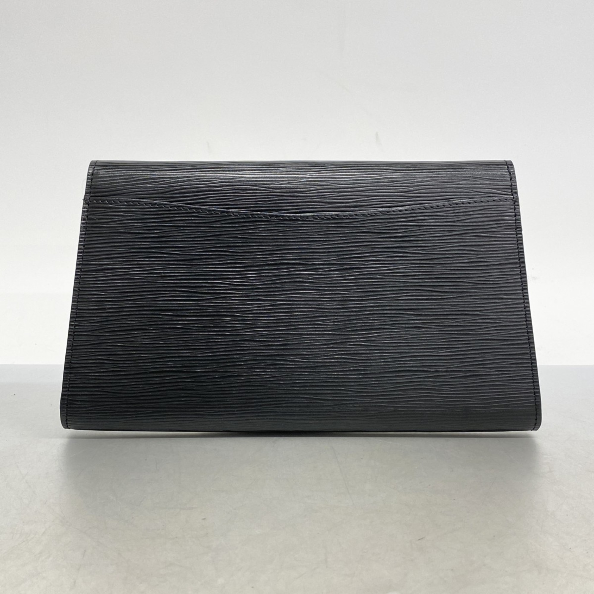 Louis Vuitton Clutch Bag Epi Art Deco M52632 Noir Ladies