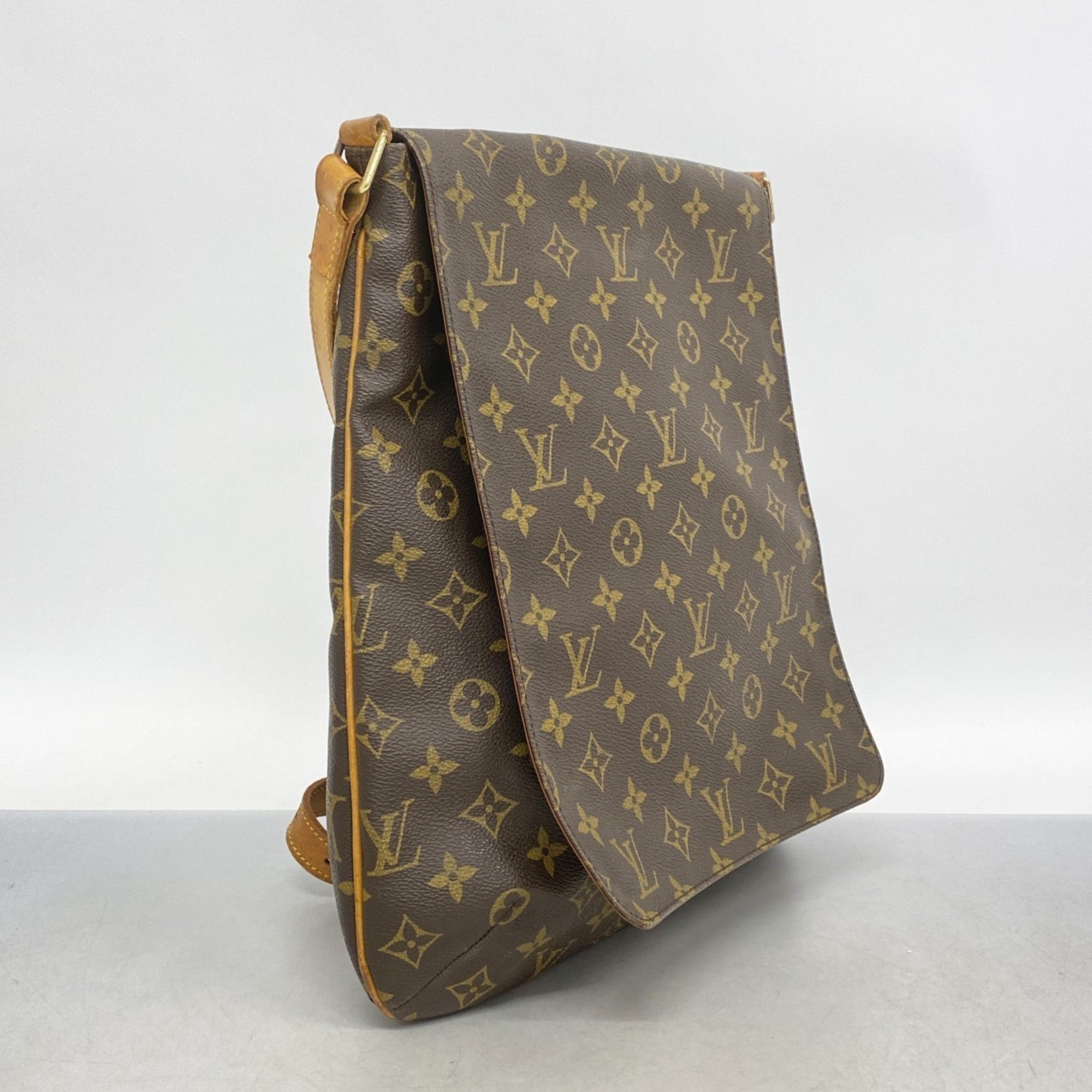 Louis Vuitton Shoulder Bag Monogram Musette M51256 Brown Ladies