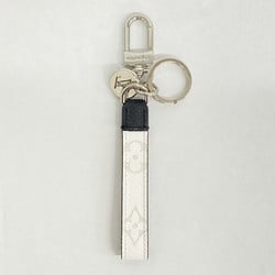 Louis Vuitton Keychain Monogram Eclipse Dragonne M82379 White Ladies