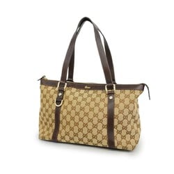 Gucci Handbag GG Canvas Abby 141470 Brown Champagne Women's