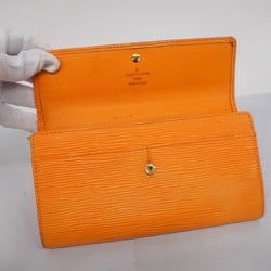 Louis Vuitton Long Wallet Epi Pochette Porto Monnaie Credit M6359H Mandarin Ladies