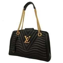 Louis Vuitton Shoulder Bag New Wave Chain Tote M51496 Noir Ladies