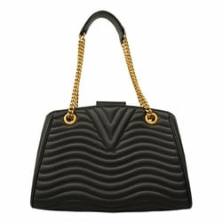 Louis Vuitton Shoulder Bag New Wave Chain Tote M51496 Noir Ladies