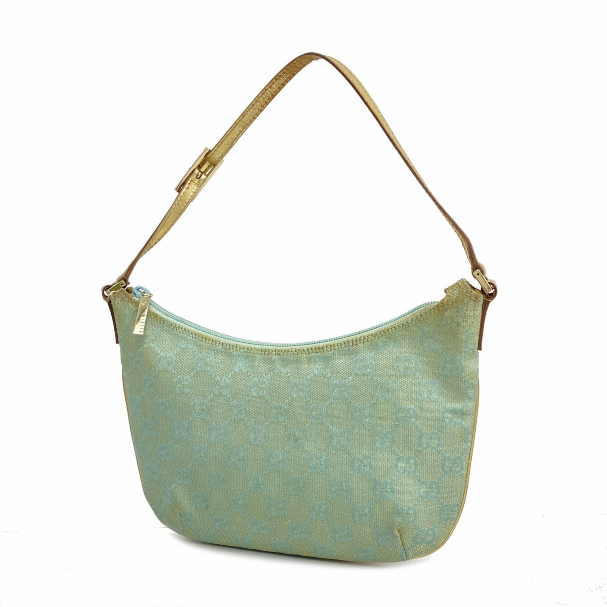 Gucci Handbag GG Canvas 005 0813 Mint Green Women's