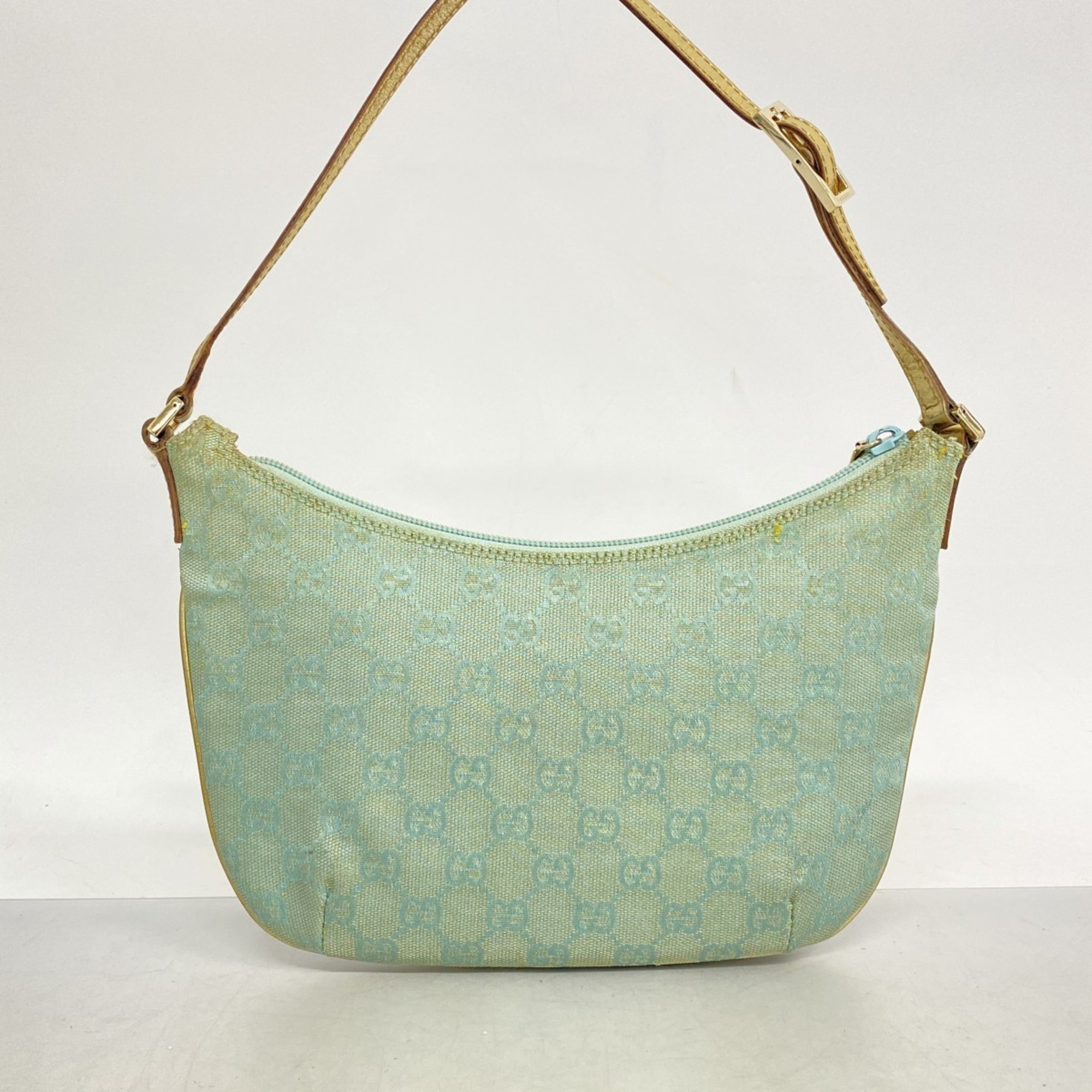 Gucci Handbag GG Canvas 005 0813 Mint Green Women's