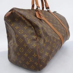 Louis Vuitton Boston Bag Monogram Keepall 50 M41426 Brown Men's Women's