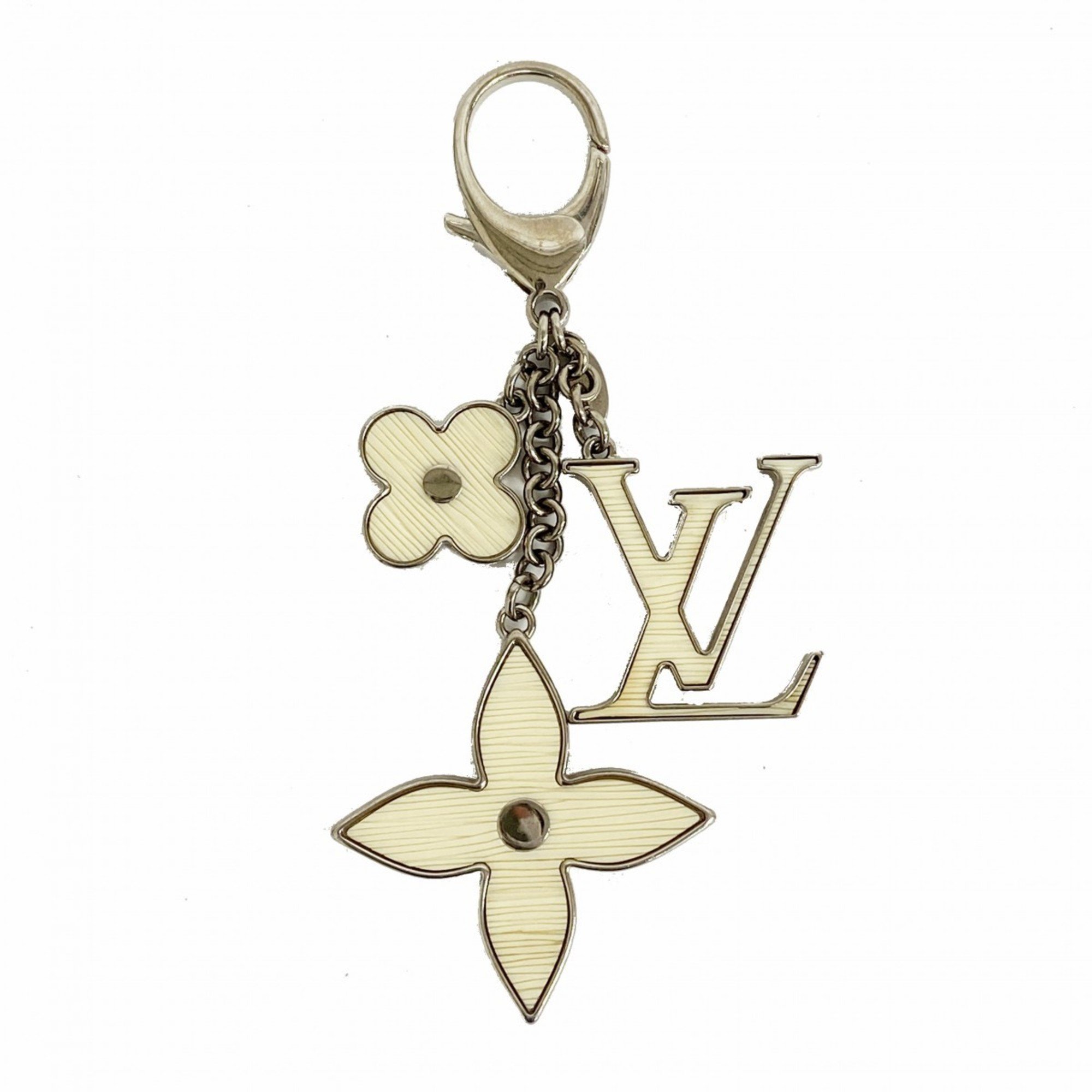 Louis Vuitton Epi Bijoux Sac Fleur de Keychain M65085 Ivory Ladies