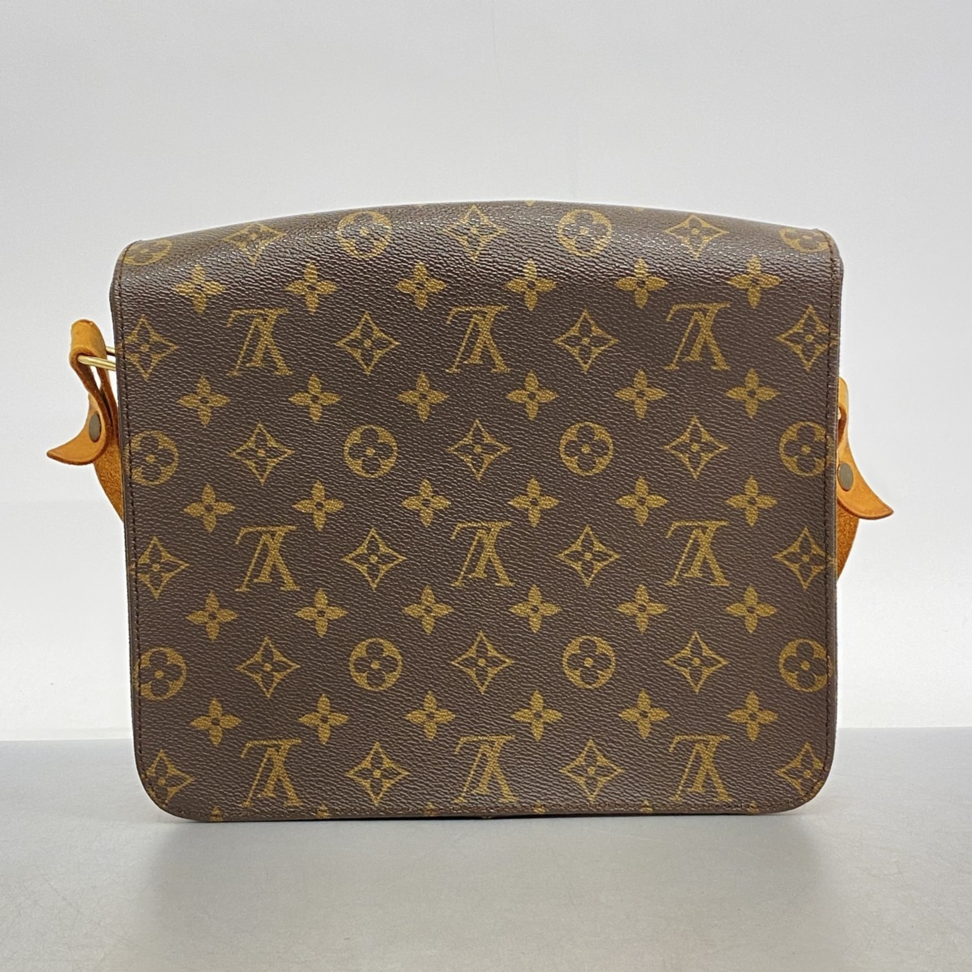 Louis Vuitton Shoulder Bag Monogram Cartesier GM M51252 Brown Ladies