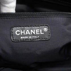 Chanel Tote Bag Paris Biarritz Canvas Black Women's