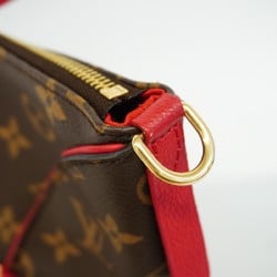 Louis Vuitton Handbag Monogram Tournelle PM M44027 Brown Cerise Ladies