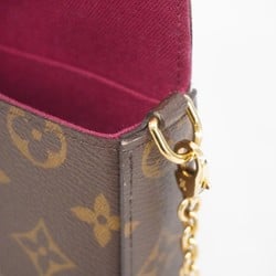 Louis Vuitton Shoulder Wallet Monogram Pochette Felicie M61276 Fuchsia Ladies